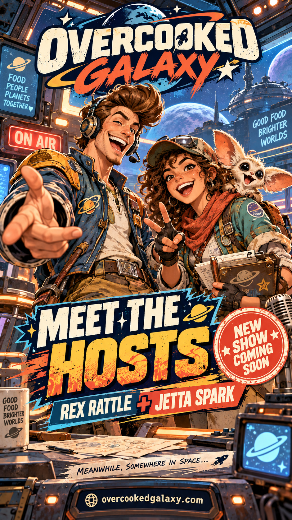 Meet Rex Rattle & Jetta Spark: Broadcasting Soon from Somewhere in Space
